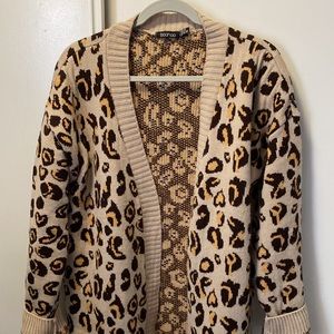 SOLD Leopard print cardigan